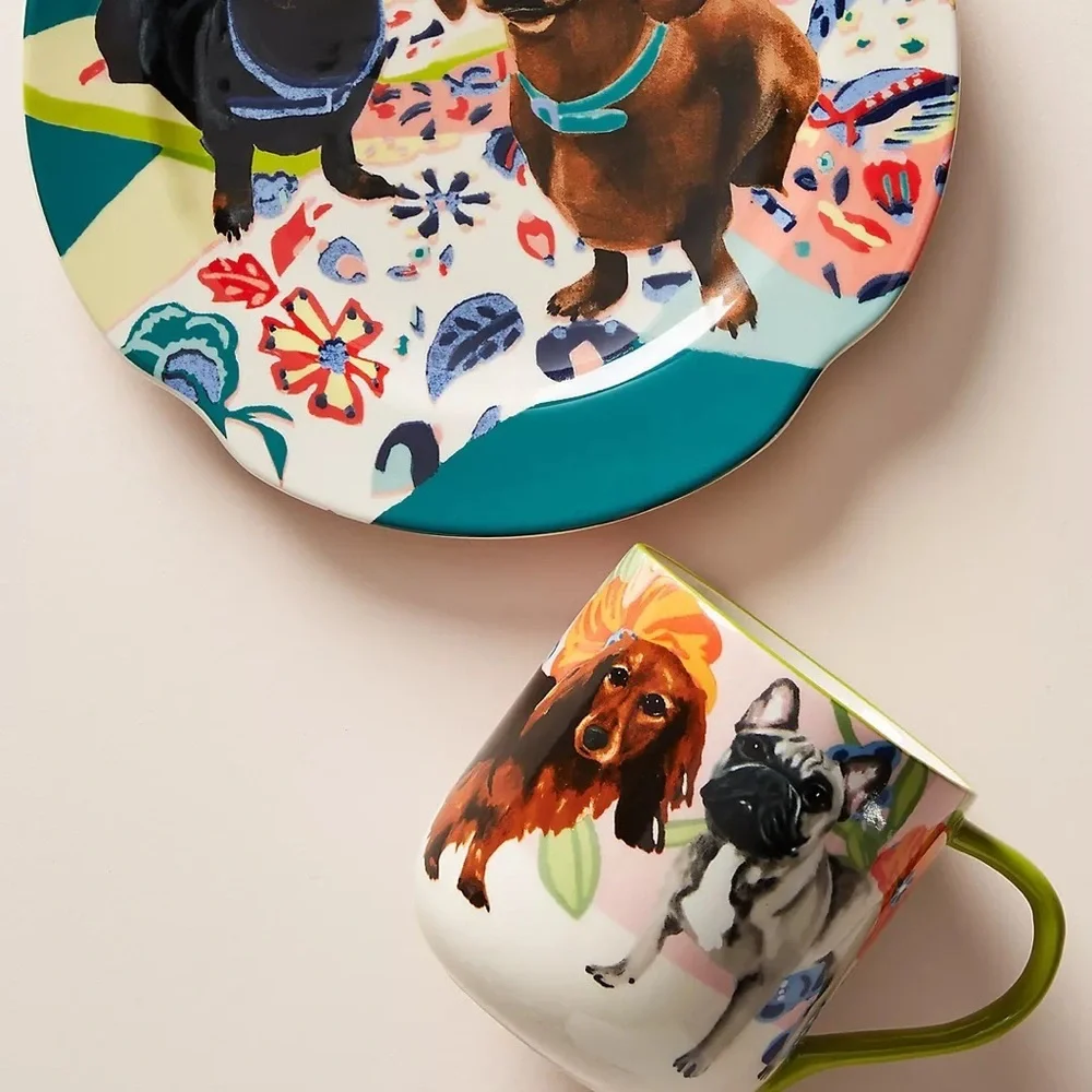 Anthropologie-Jay McClellan Studio Bone Appetit Mug- KONA & WHALES - Picture 6 of 6